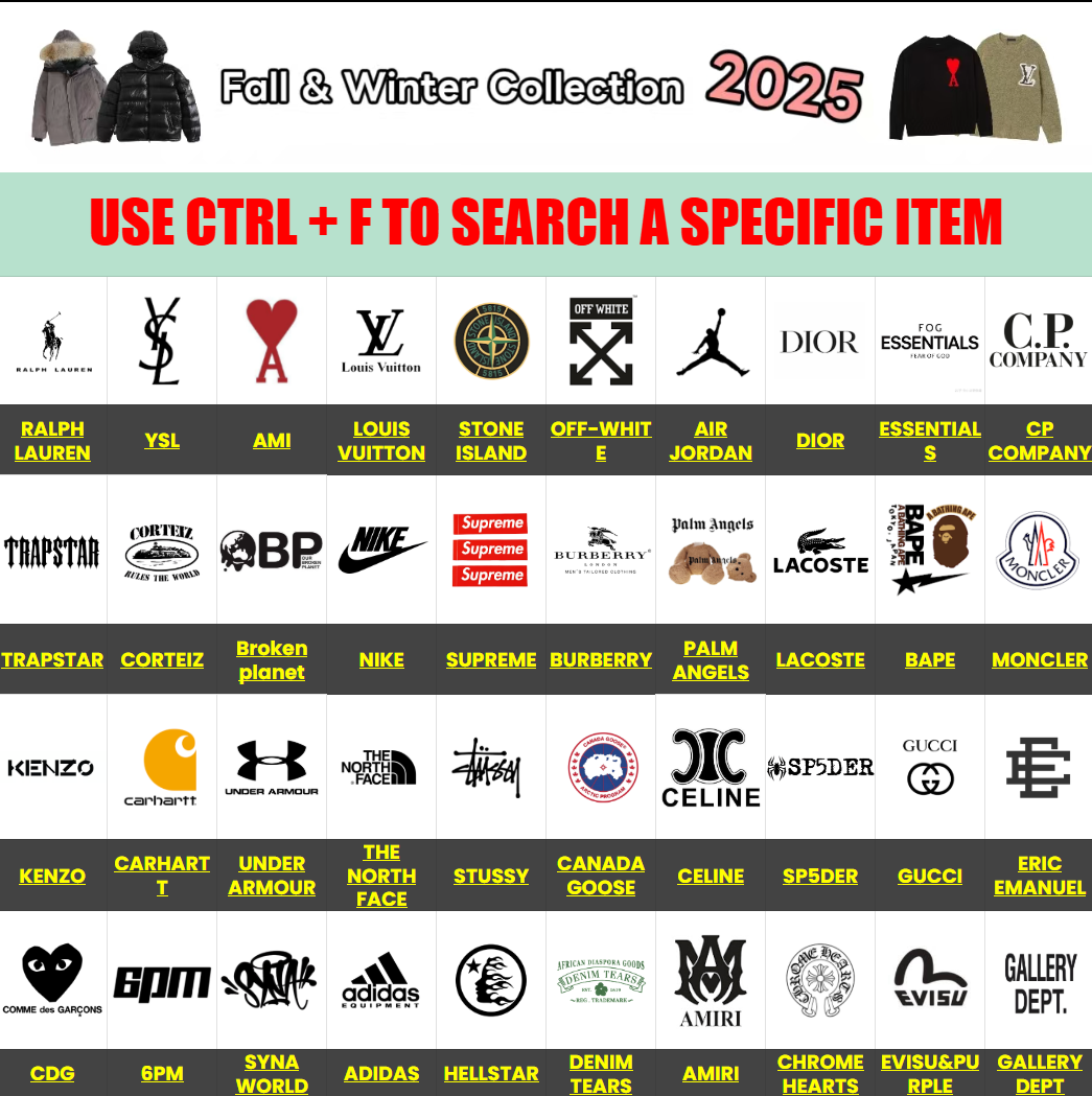 Cnfans Spreadsheet Brand Navigation